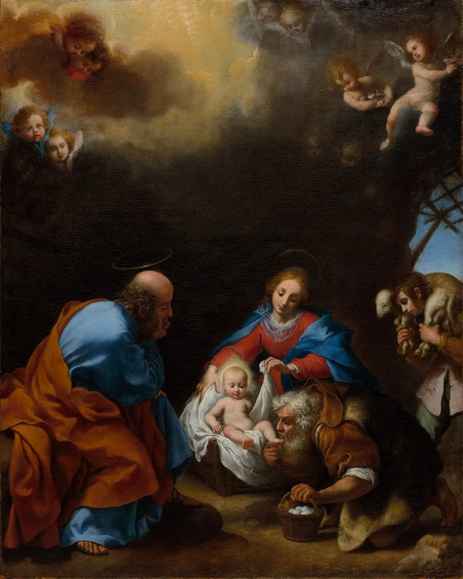 Aanbidding der herders - Carlo Dolci