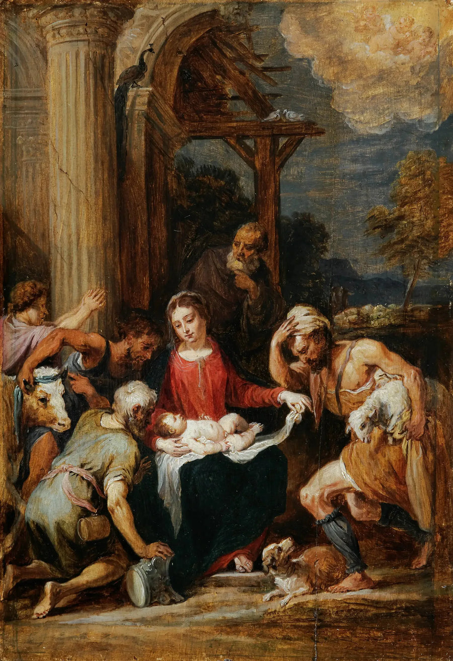 Aanbidding der herders, naar Andrea Schiavone - David Teniers de Jonge

Source:
Adoration des bergers, d'après Andrea Schiavone - David Teniers le Jeune