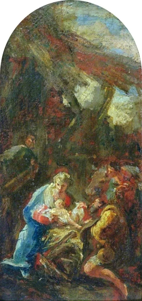 Aanbidding der herders - Giovanni Battista Pittoni