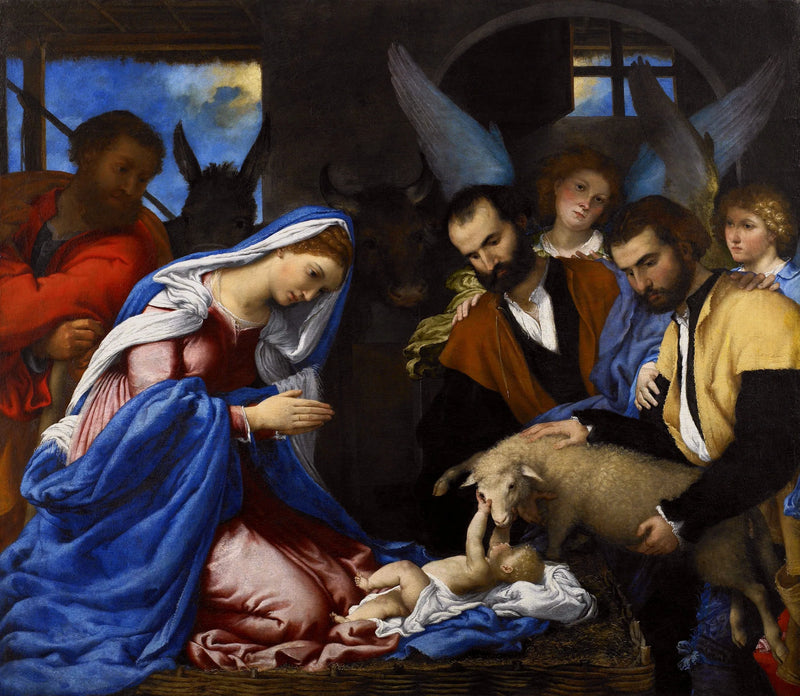 Aanbidding der herders - Lorenzo Lotto