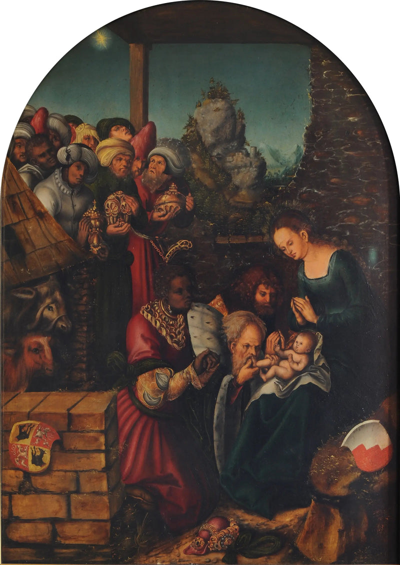 Aanbidding der Wijzen - Lucas Cranach de Oudere