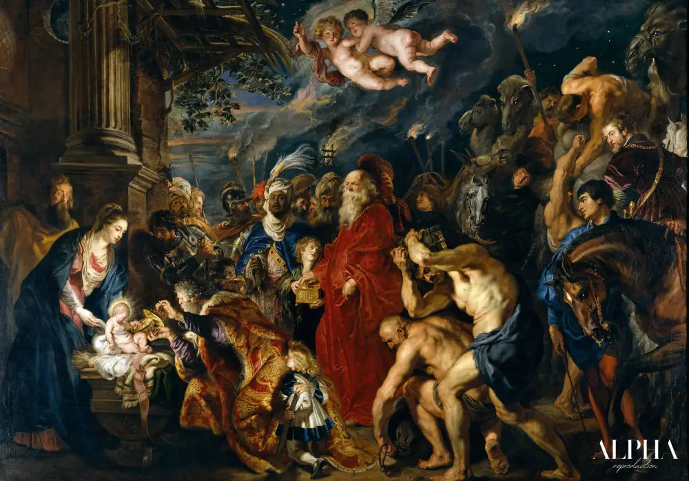 Adoration des mages - Peter Paul Rubens - Reproductions de tableaux et peintures haut de gamme