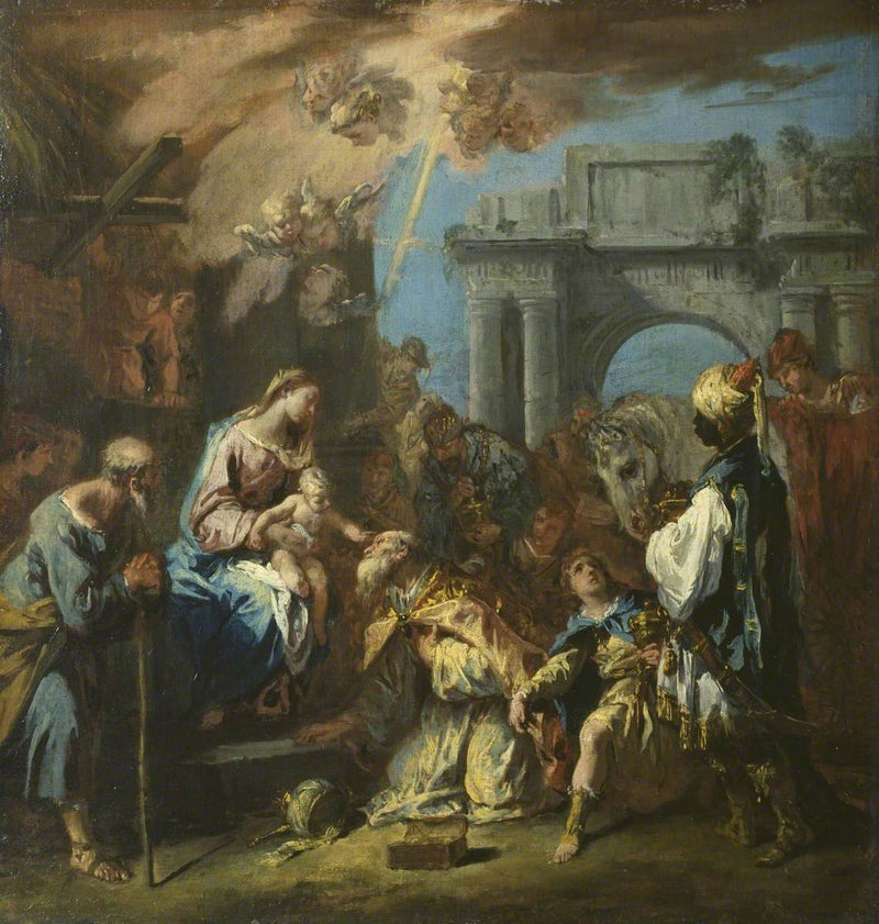 Aanbidding der Wijzen - Sebastiano Ricci