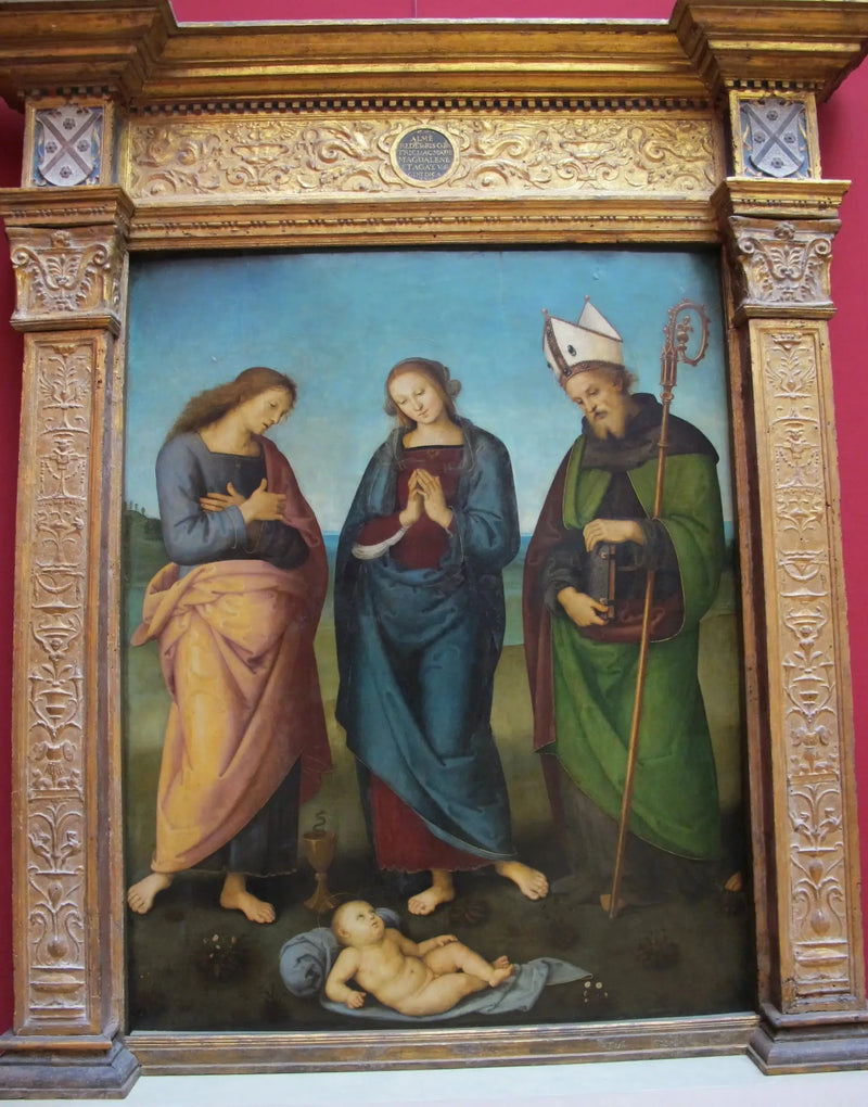 Aanbidding van het kind - Pietro Perugino