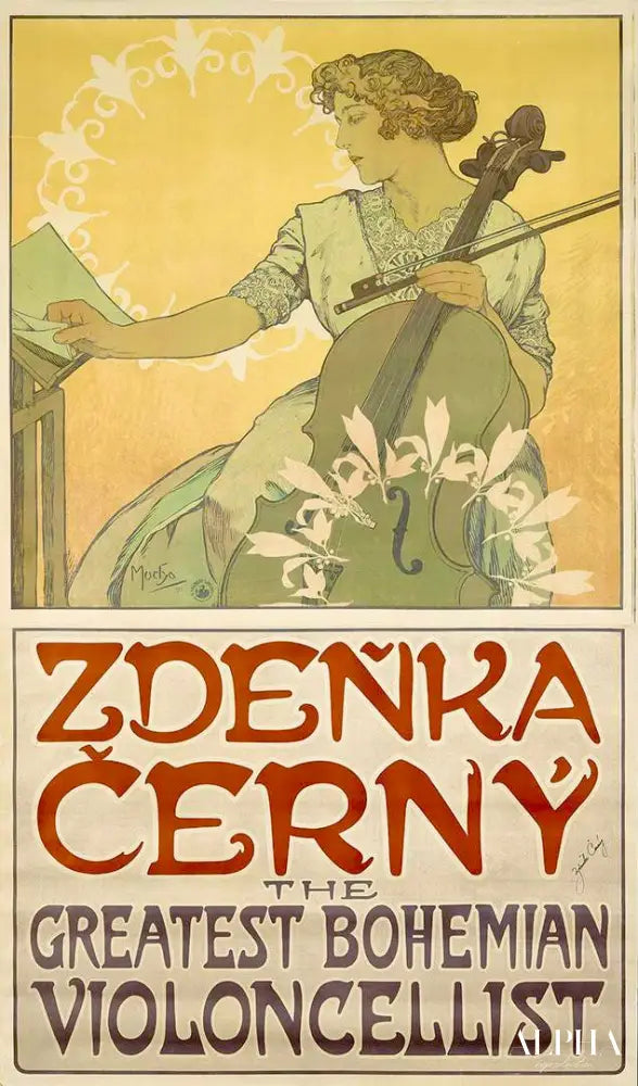 Affiche Zdenka Cerny - Mucha - Reproductions de tableaux et peintures haut de gamme