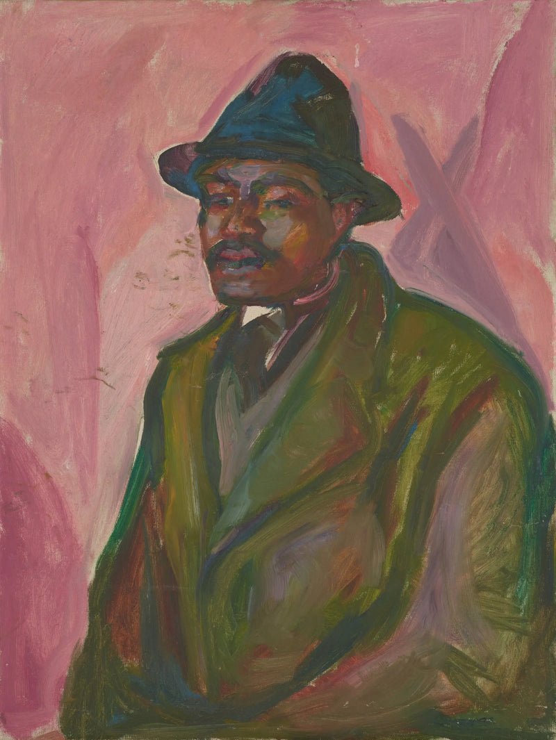 Afrikaan in groene mantel - Edvard Munch