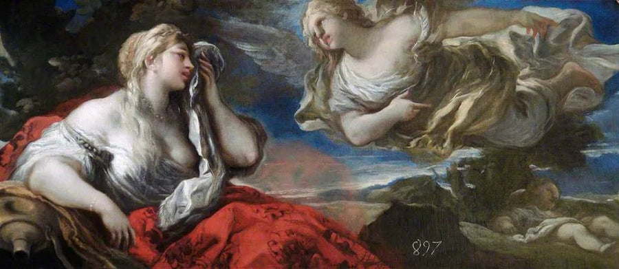 Agar en Ismaël in de woestijn - Luca Giordano