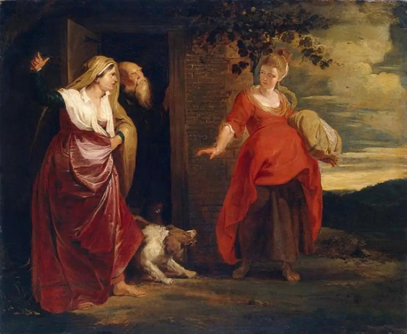 Agar verlaat het huis van Abraham - Peter Paul Rubens