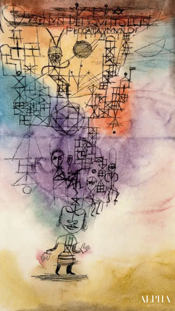 Agnus Dei, qui tollis peccata mundi - Paul Klee - Reproductions de tableaux et peintures haut de gamme