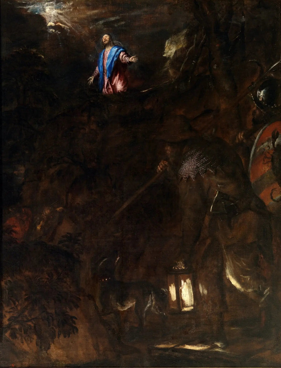 Afgang in de tuin - Titian