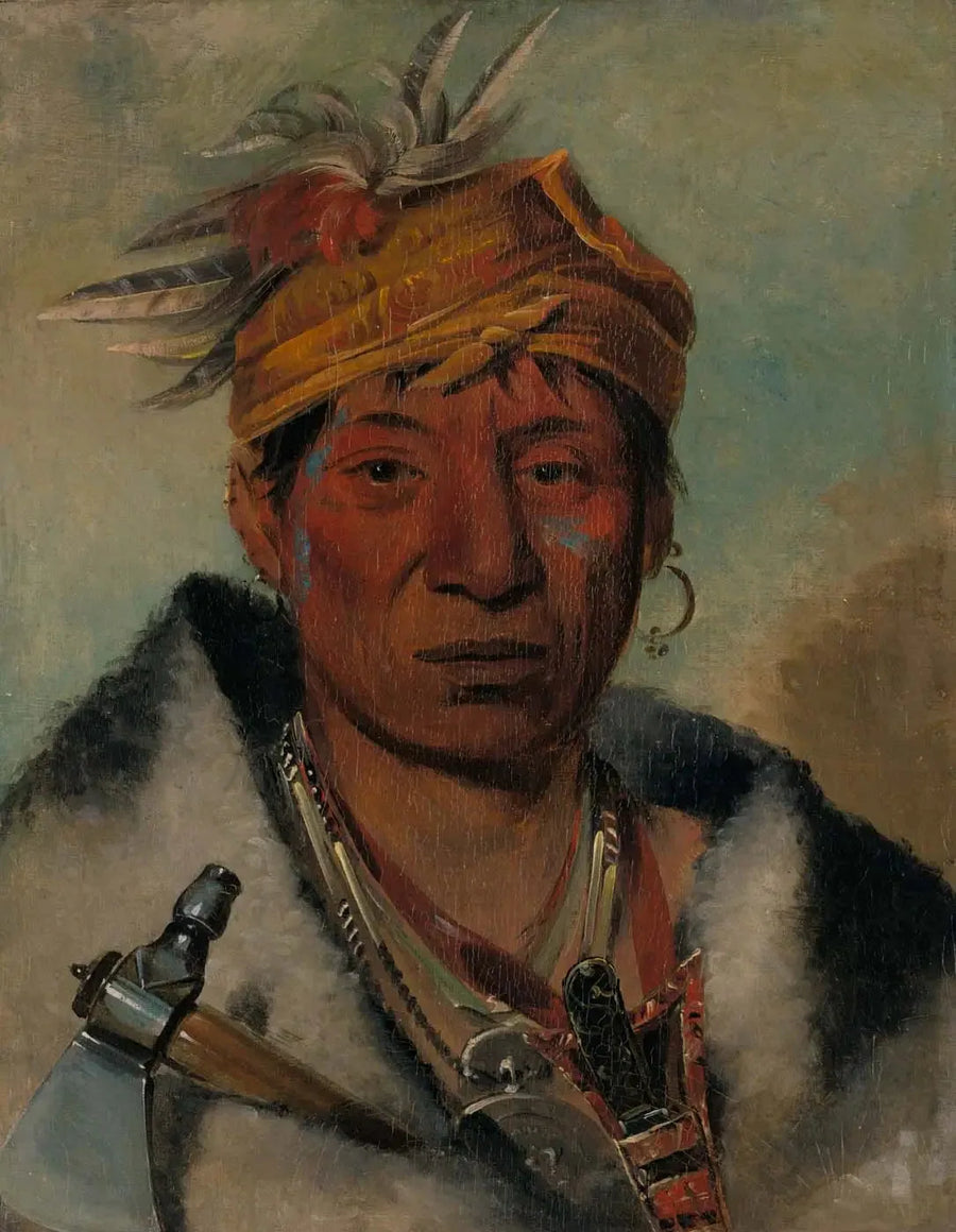 Reproductie van een schilderij, olieverf op doek - Alpha Reproductie

Source:
Ah-yaw-ne-tak-oár-ron, un guerrier - George Catlin