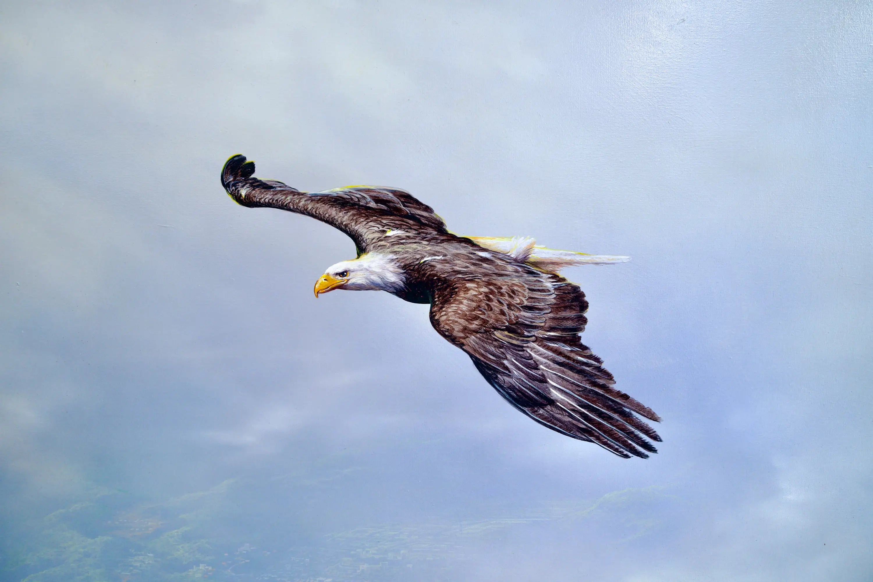 Aigles en Vol | 200 x 170 cm Reproductions de tableaux à la peinture à l’huile