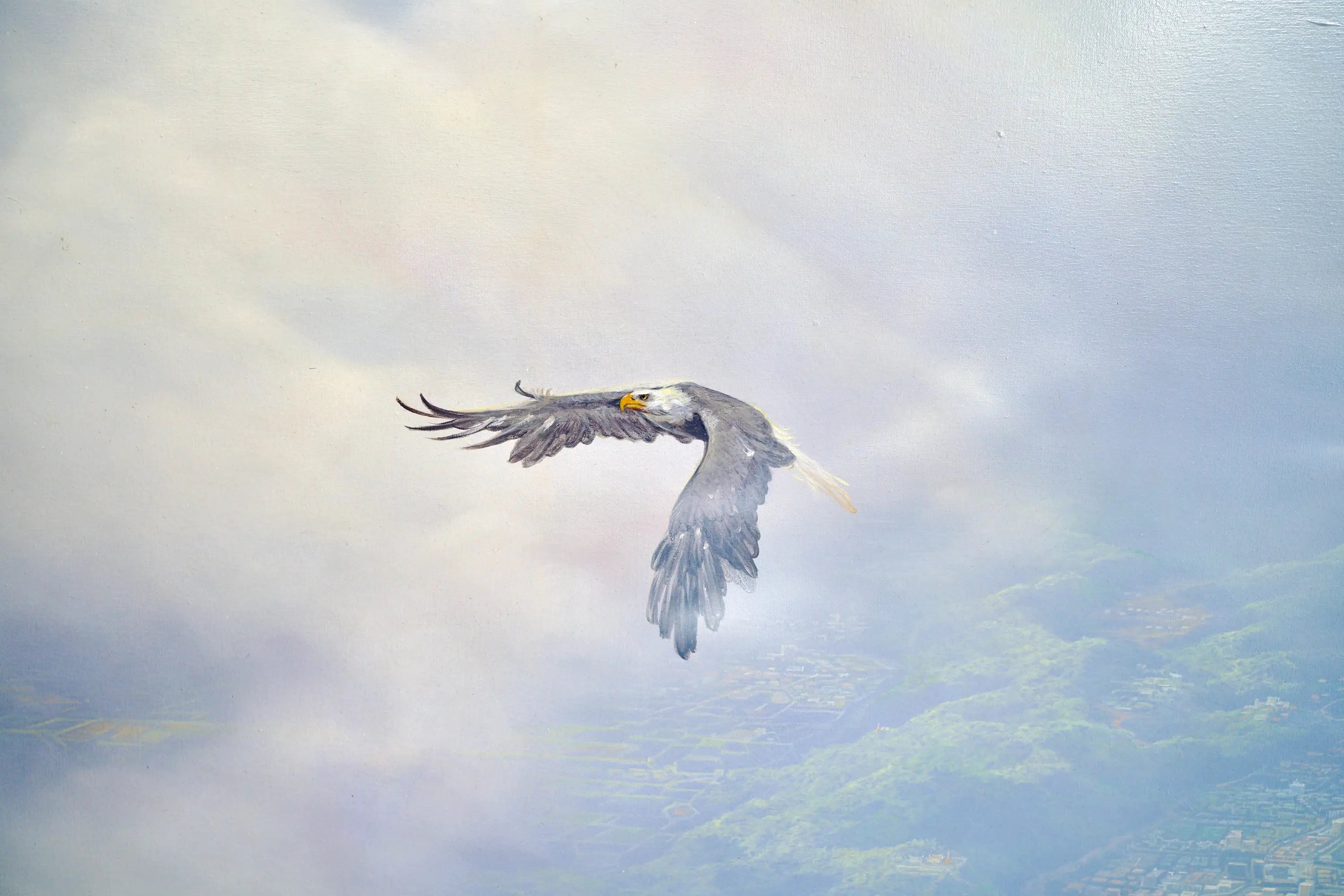 Aigles en Vol | 200 x 170 cm Reproductions de tableaux à la peinture à l’huile