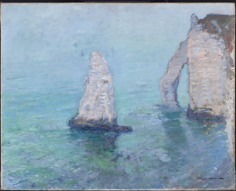 De naald en de stroomafwaartse poort, Étretat W1033 - Claude Monet
