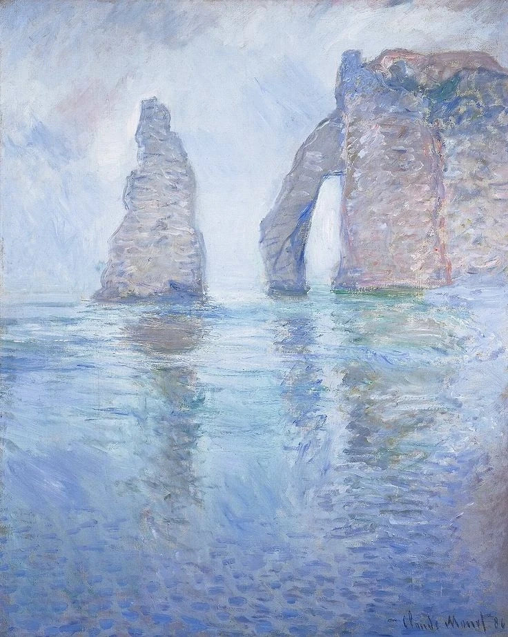 De naald en de stroomafwaartse poort W1042 - Claude Monet