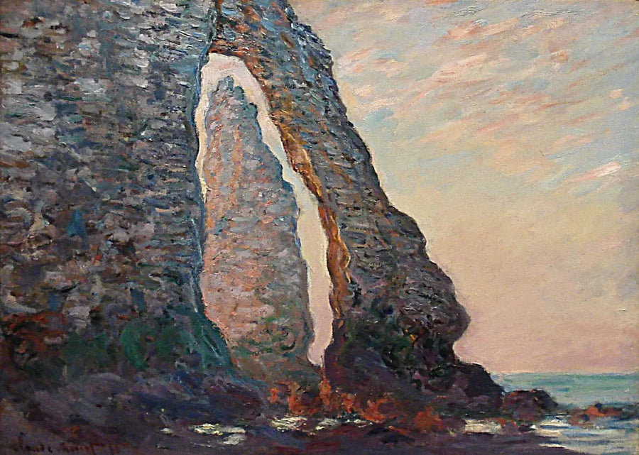 De naald gezien door de stroomafwaartse poort W1049 - Claude Monet