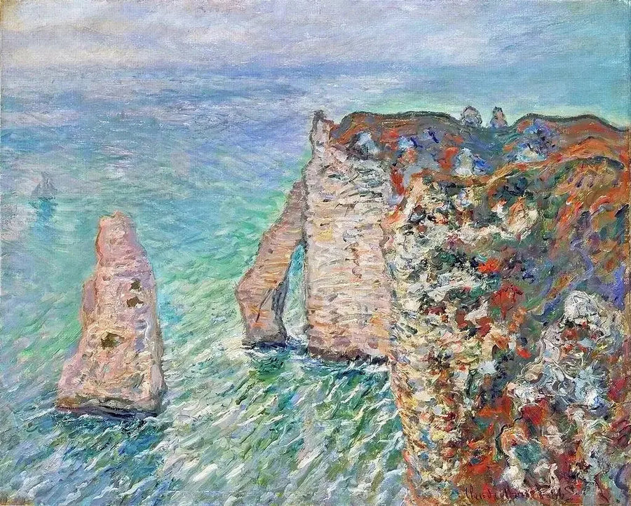 De naald en de stroomafwaartse poort W1051 - Claude Monet