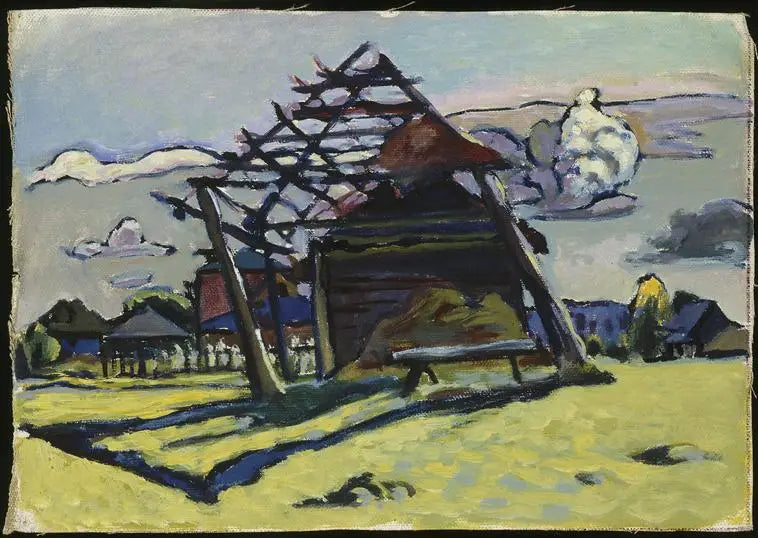 Akhtyrka, spanten voor een hooiberg en boerderij - Vassily Kandinsky
