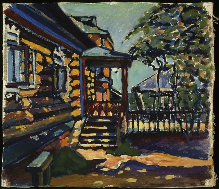 Akhtyrka, hoofdentree van de datcha - Vassily Kandinsky