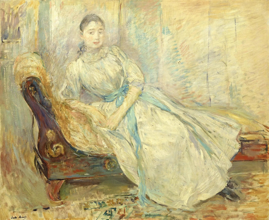 Albine Sermicoli in de werkplaats - Berthe Morisot