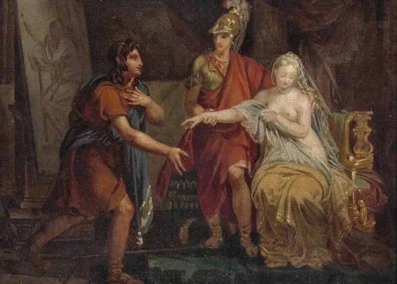 Alexandre geeft Campaspe over aan Apelles - Charles Meynier

Source:
Alexandre cédant Campaspe à Apelle - Charles Meynier