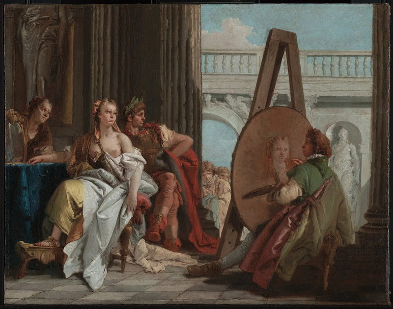 Alexandre en Campaspe bij de schilder Apelles - Giovanni Battista Tiepolo