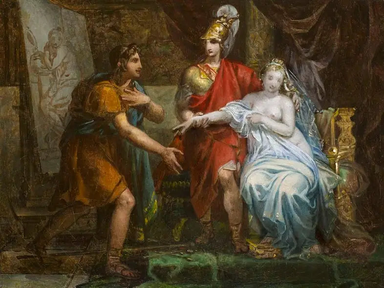 Alexandre de Grote die Campaspe overdraagt aan Apelles - Charles Meynier

Source:
Alexandre le Grand cédant Campaspe à Apelle - Charles Meynier