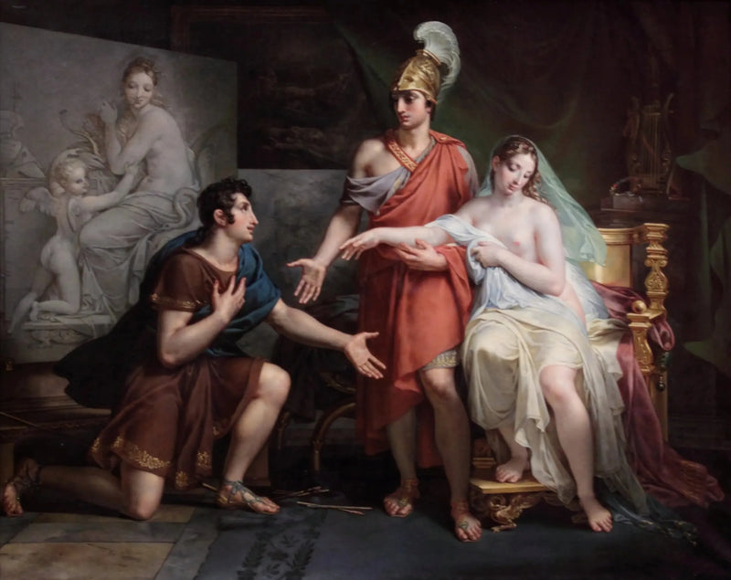 Alexandre de Grote die Campaspe overdraagt aan Apelles - Charles Meynier

Source:
Alexandre le Grand cédant Campaspe à Apelle - Charles Meynier
