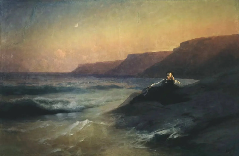 Alexandre Pouchkine aan de kust van de Zwarte Zee - Ivan Aïvazovski

Source:
Alexandre Pouchkine sur la côte de la Mer noire - Ivan Aïvazovski