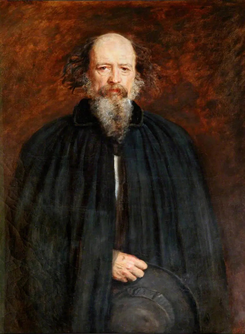Alfred Tennyson (1809–1892), 1e baron Tennyson, FRS - John Everett Millais

Source:
Alfred Tennyson (1809–1892), 1er baron Tennyson, FRS - John Everett Millais
