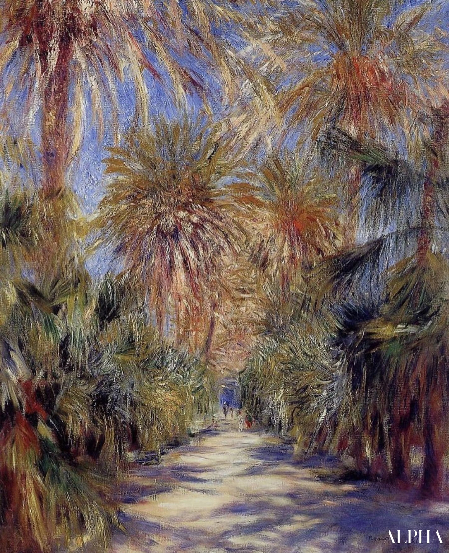 Alger De Tuin van Essai - Pierre-Auguste Renoir - Reproducties van schilderijen en hoogwaardige schilderijen