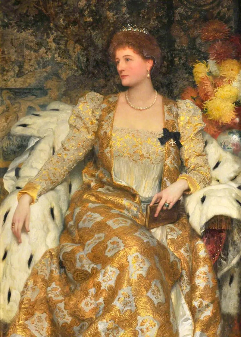 Alice Anne Graham-Montgomery, hertogin van Buckingham en Chandos en gravin Egerton van Tatton (1847-1931) - Frank Bernard Dicksee