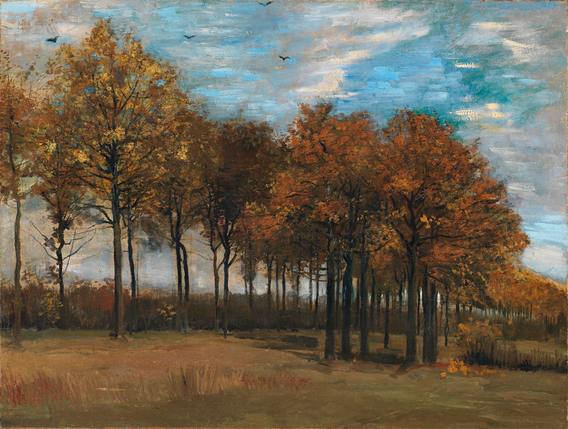 De laan in de herfst - Vincent van Gogh