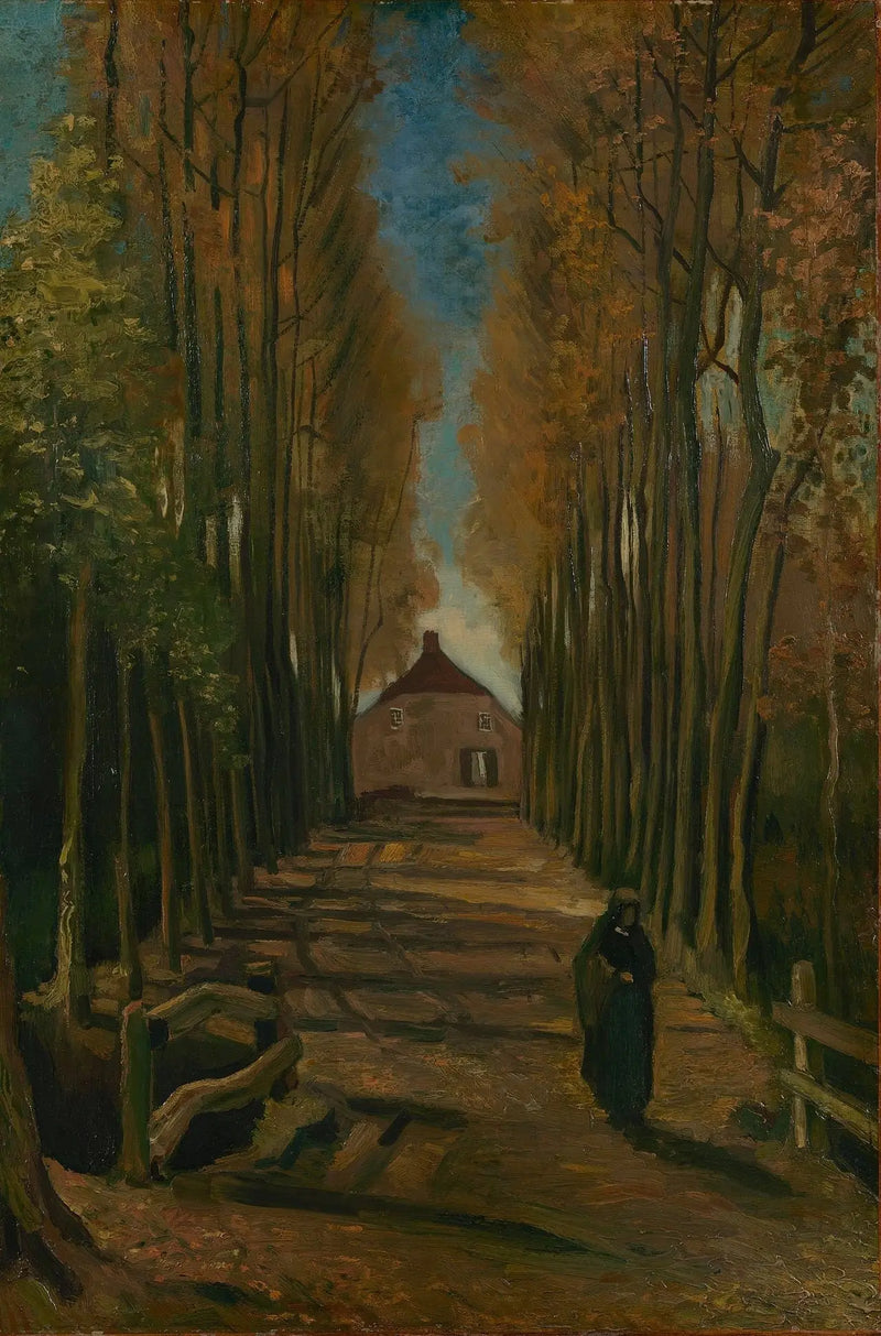Populierenlaan in de herfst - Vincent van Gogh