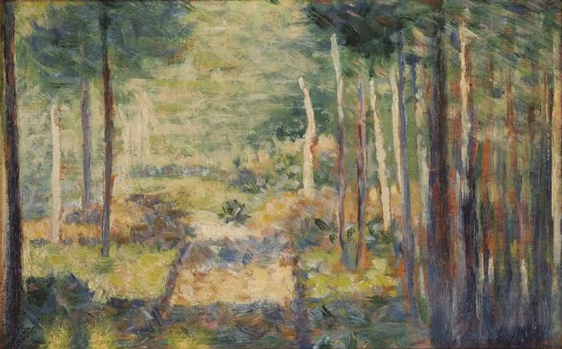 Laan in het bos, Barbizon - Georges Seurat
