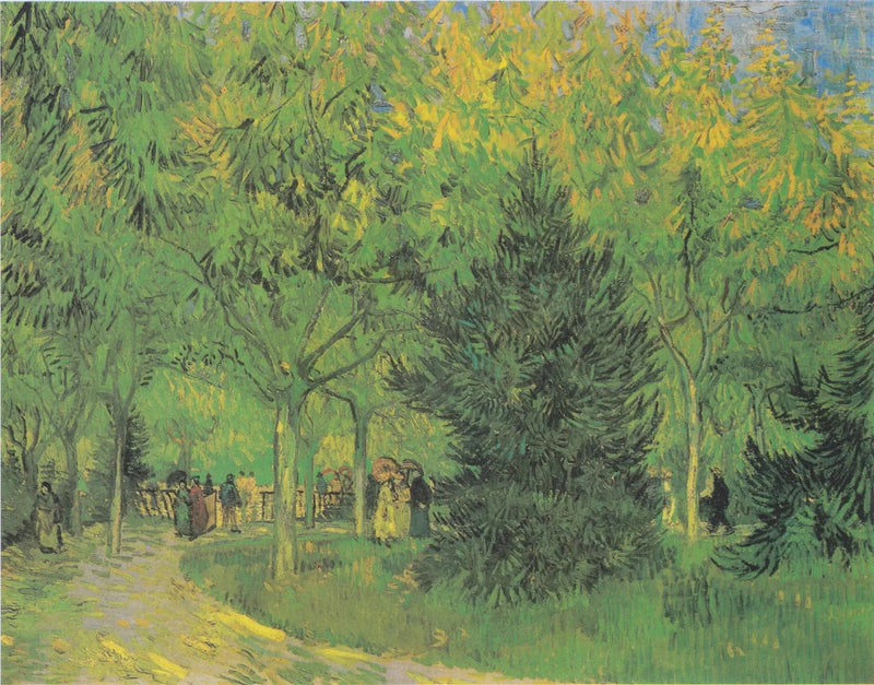 Een laan in de openbare tuin van Arles - Vincent van Gogh