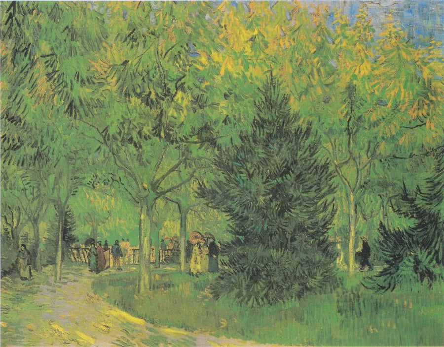 Een laan in de openbare tuin van Arles - Vincent van Gogh