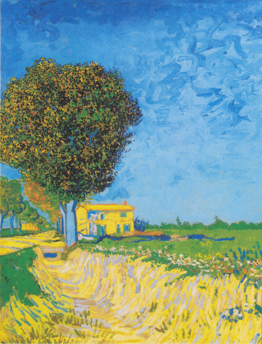 Laantje in Arles met huizen - Vincent van Gogh