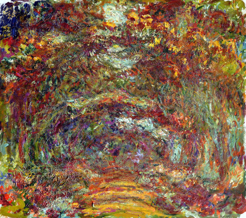 De rozensteeg, Giverny - Claude Monet