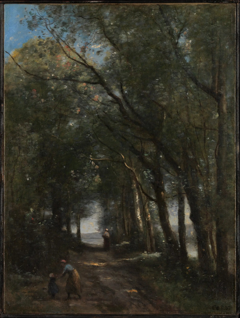 Laan onder de bomen - Jean-Baptiste Camille Corot