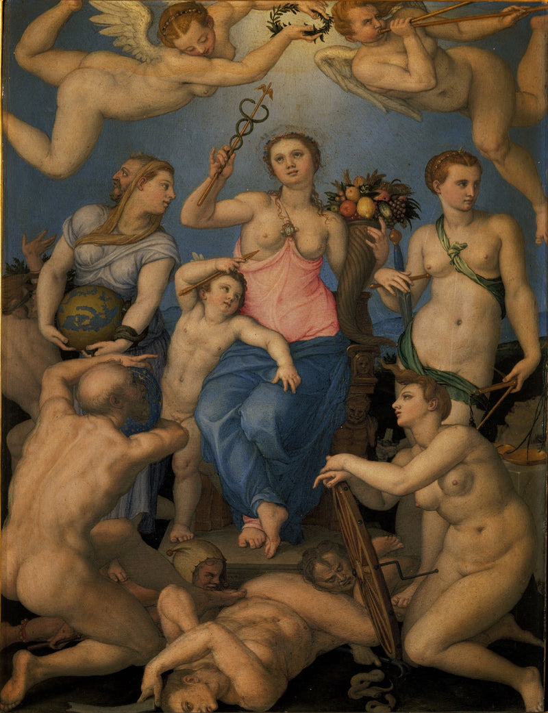 Allergorie van gelukzaligheid - Bronzino
