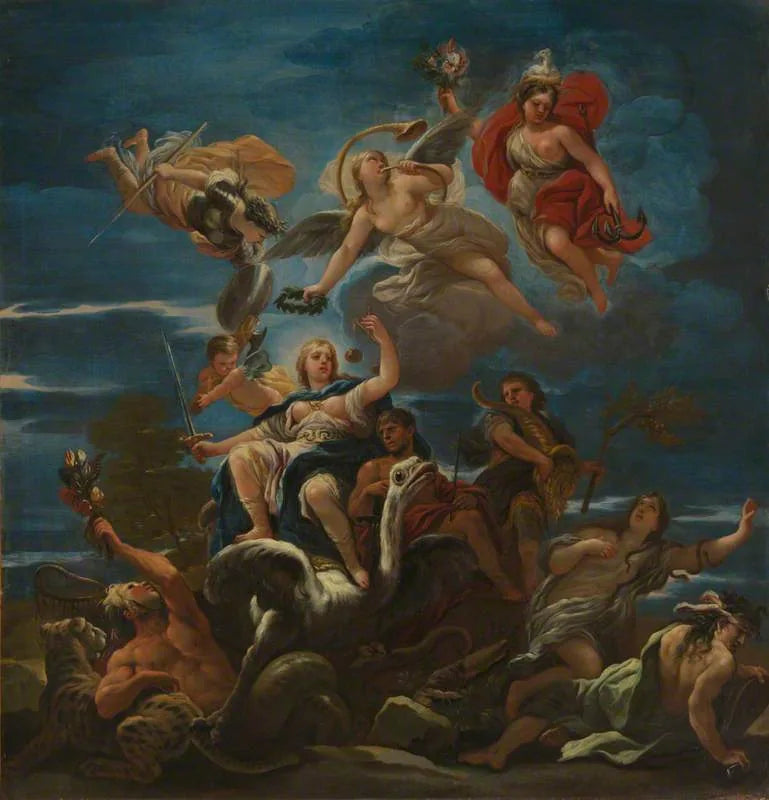 Allergorie van de Rechtvaardigheid - Luca Giordano