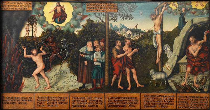 Allegorie van de wet en de genade - Lucas Cranach de Oude