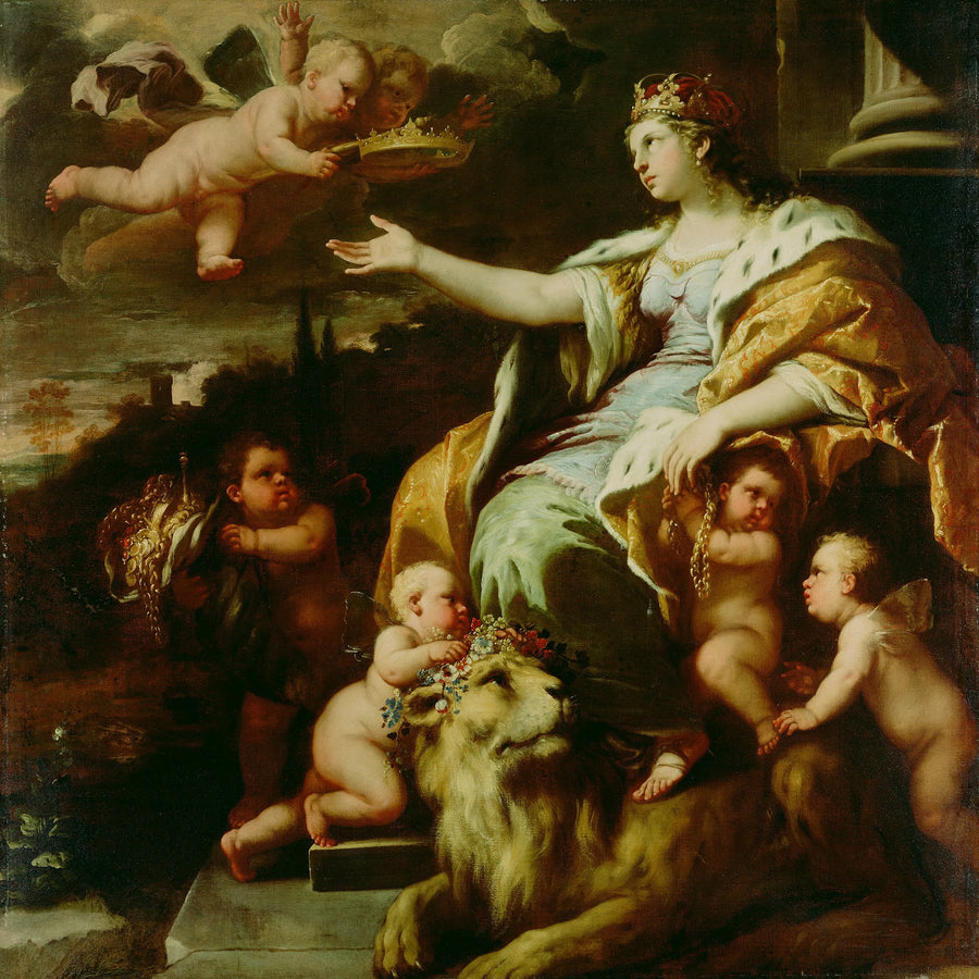 Allergorie van de Majesteit - Luca Giordano