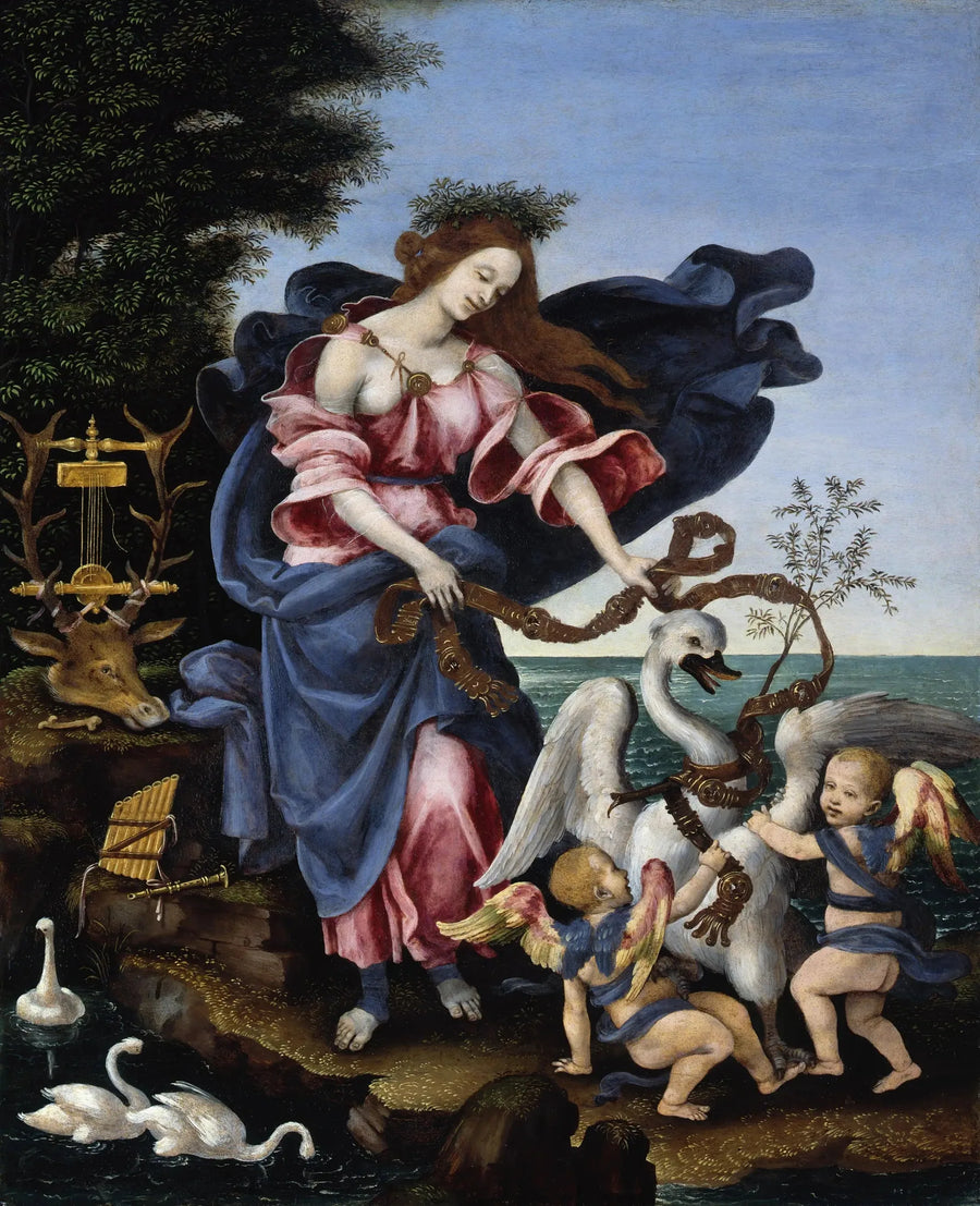 Allegorie van de muziek (Erato) - Filippino Lippi