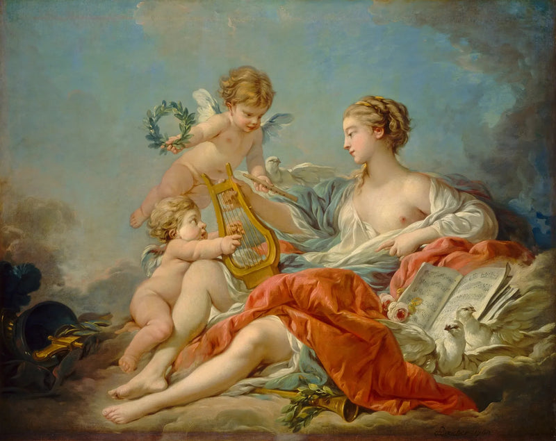 Allegorie van de muziek - François Boucher