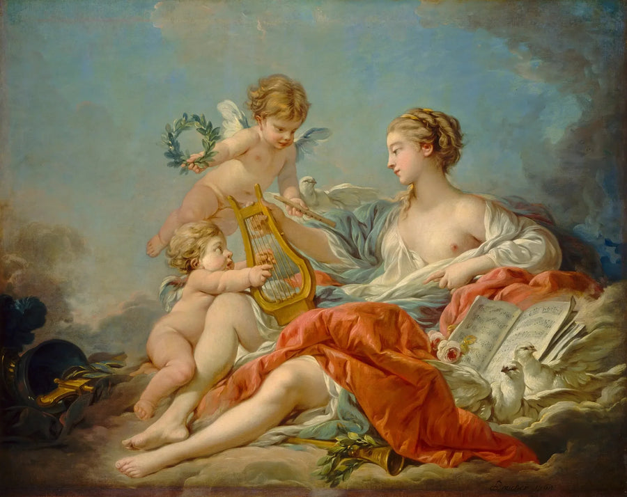 Allegorie van de muziek - François Boucher