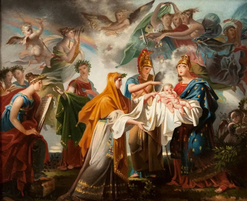 Allegorie op de geboorte van Lodewijk XIV - Charles Meynier

Source:
Allégorie de la naissance de Louis XIV - Charles Meynier