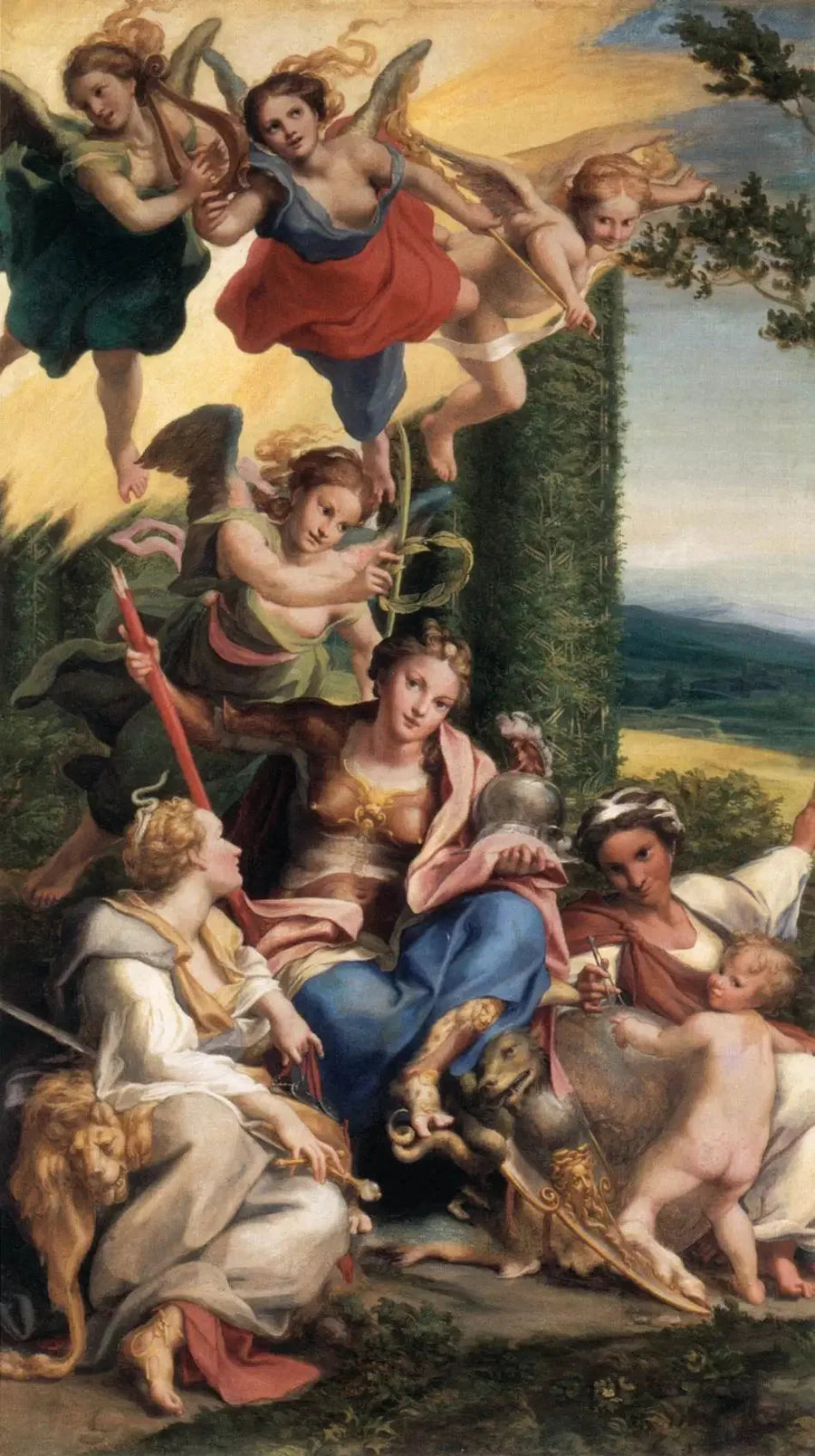 Allergorie van de deugd - Antonio da Correggio