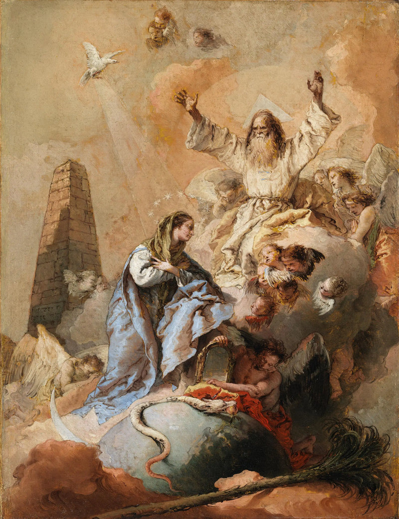 Allegorie van de Onbevlekte Ontvangenis - Giovanni Battista Tiepolo